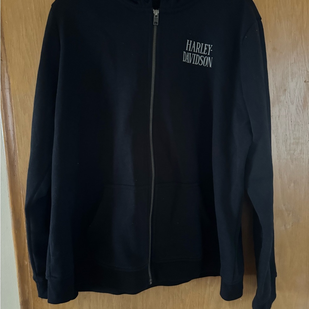 Harley-Davidson Black and Gray Hoodie
